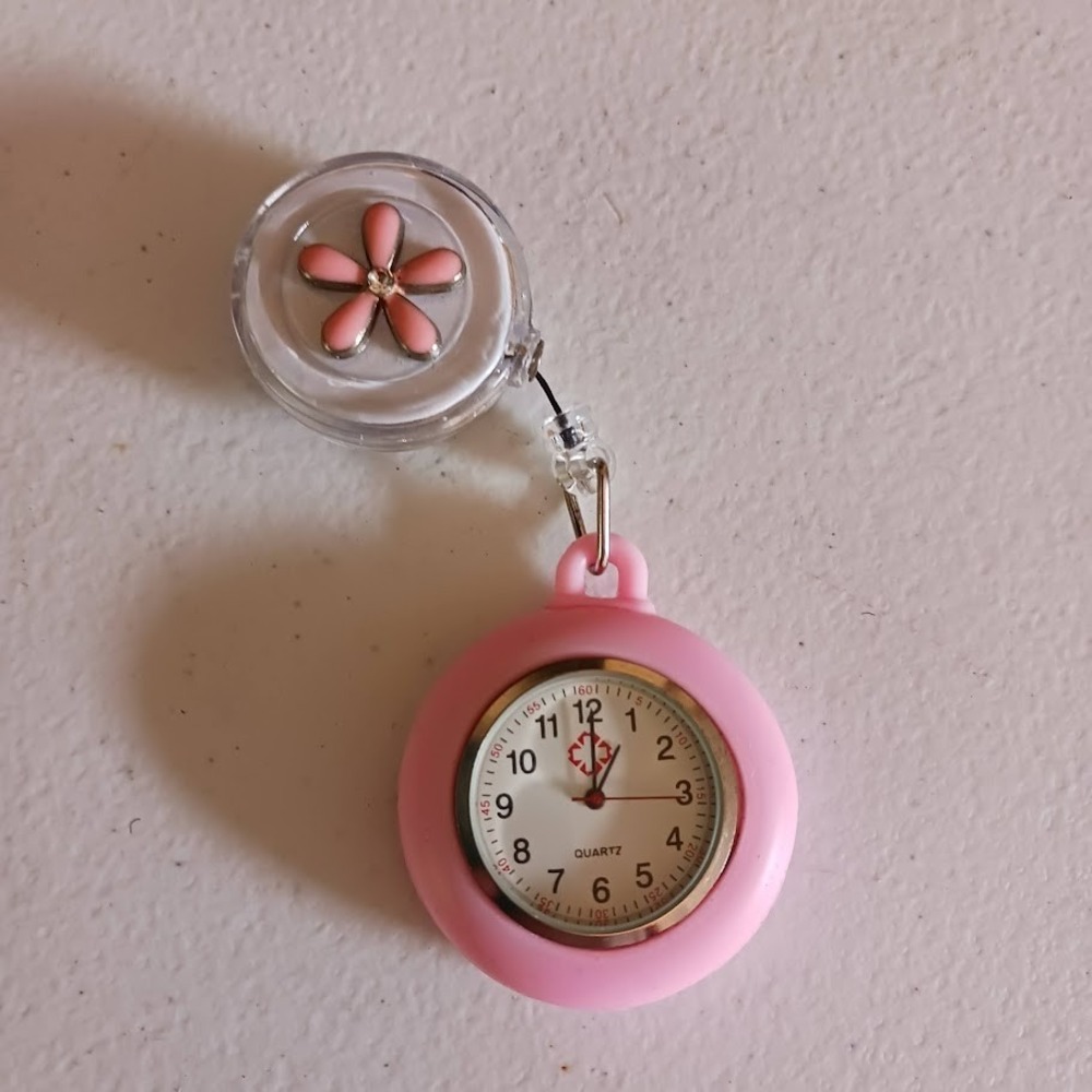 Nurse Watch,‎ Clip-on, Hanging Lapel Watch, Retractable